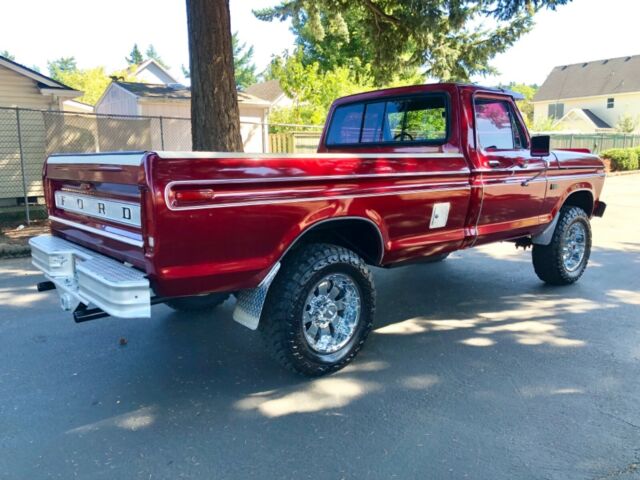 1974 Burgundy Ford F-250 Standard Cab Pickup