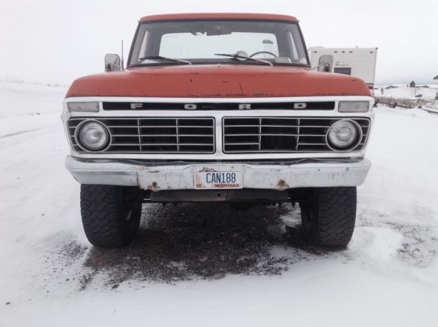 1974 Orange Ford F-250