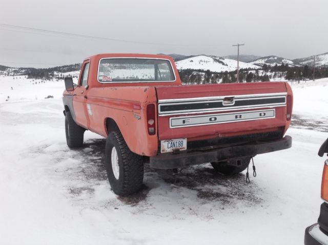1974 Orange Ford F-250