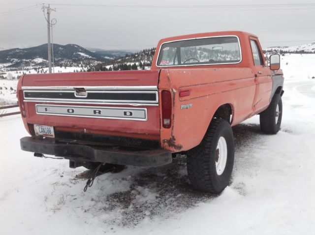 1974 Orange Ford F-250