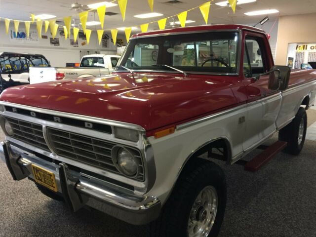 1974 Red Ford F-250 Standard Cab Pickup