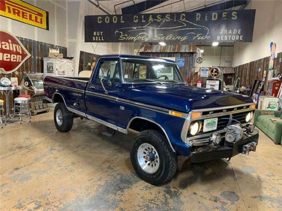 1974 Blue Ford F-250 Pickup Truck