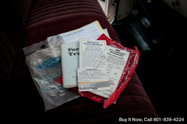 1974 White Ford F-250 Standard Cab Pickup