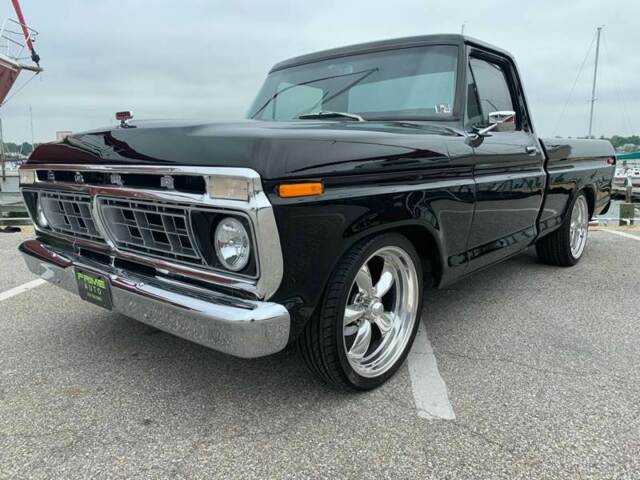 1974 Black Ford F-100 Standard Cab Pickup