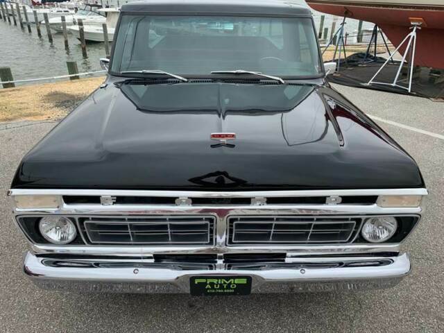 1974 Black Ford F-100 Standard Cab Pickup