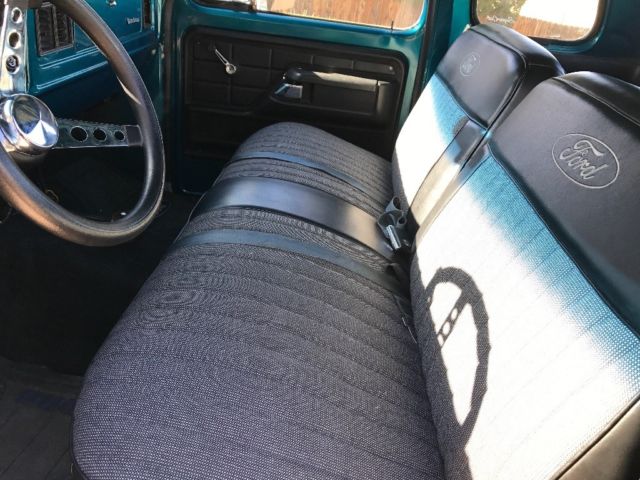 1974 Teal Ford F-100 Extended Cab Pickup