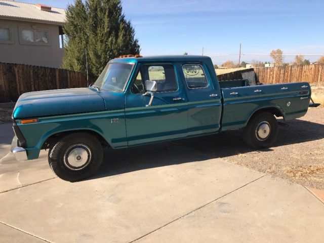 1974 Teal Ford F-100 Extended Cab Pickup