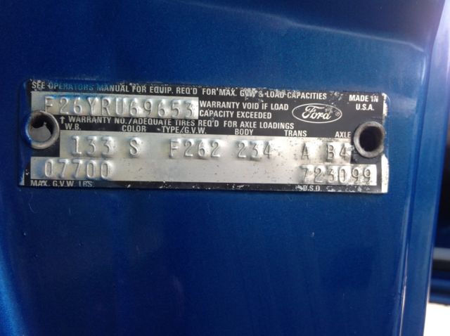 1974 Blue Ford F-250