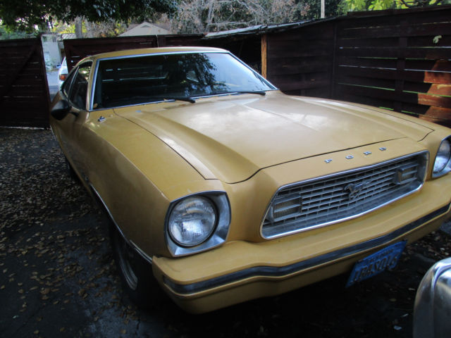 1974 Yellow Ford Mustang Hatchback