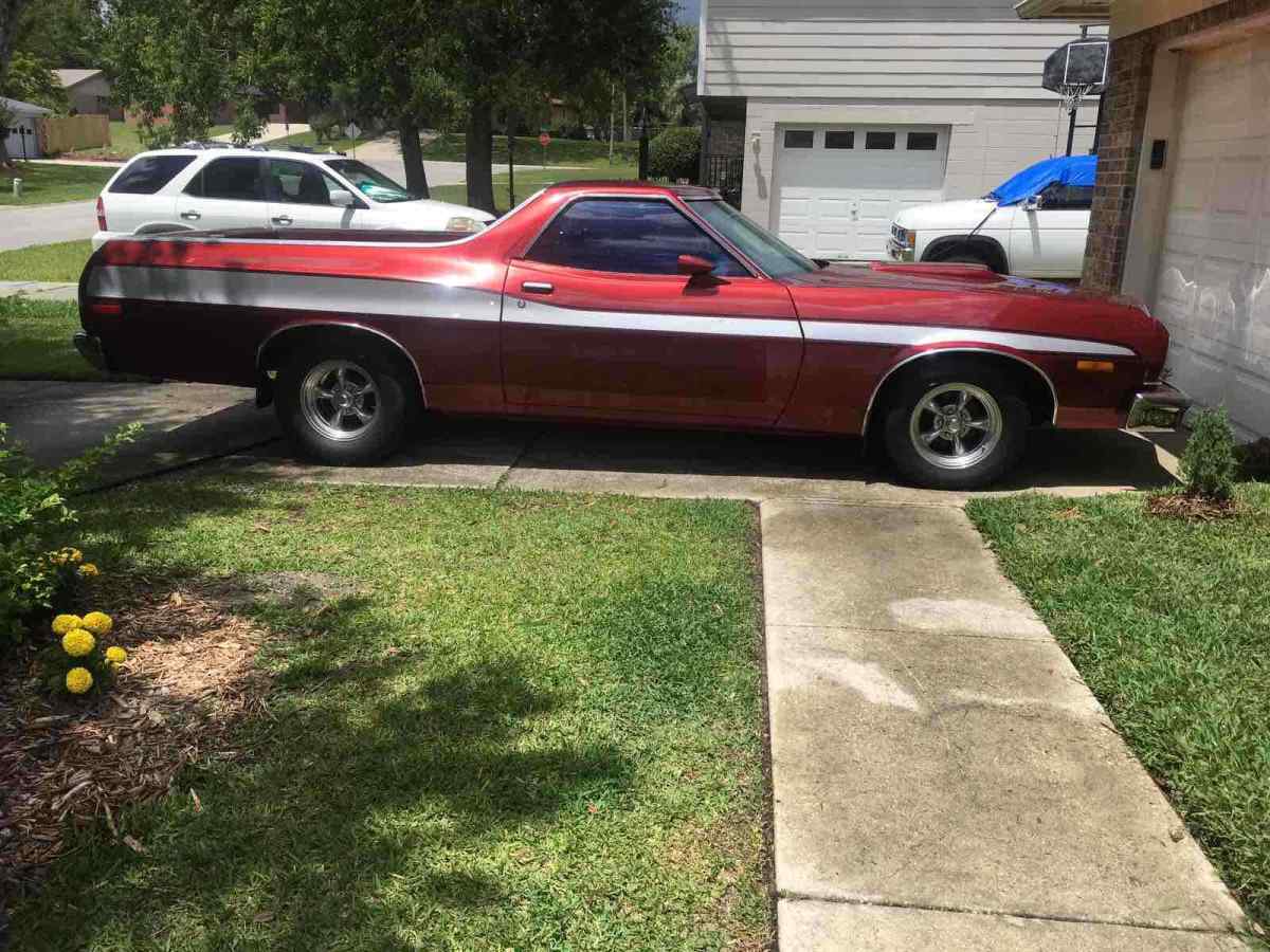 1974 Red Ford Ranchero Pickup