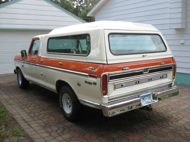 1974 Tangerine and White Ford F-100 Standard Cab Pickup