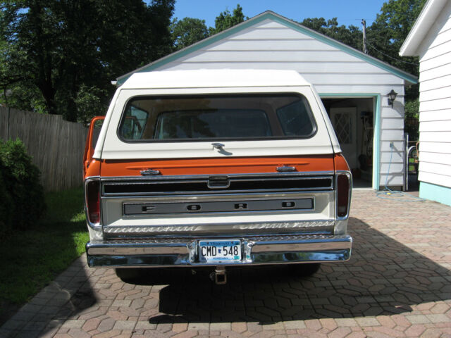 1974 Tangerine and White Ford F-100 Standard Cab Pickup