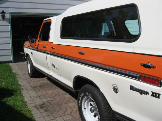 1974 Tangerine and White Ford F-100 Standard Cab Pickup