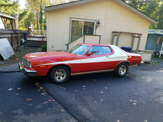 1974 Red Ford Torino Sedan