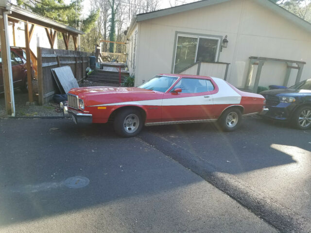 1974 Red Ford Torino Sedan