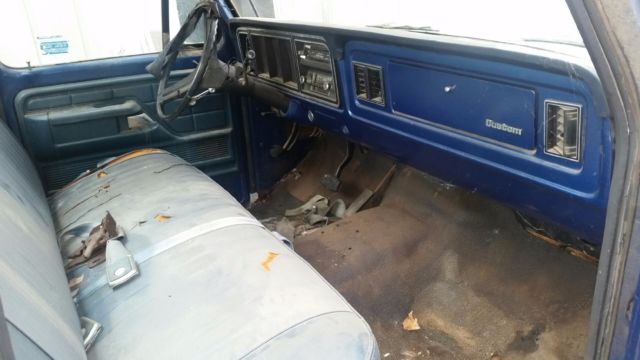 1974 Blue Ford F-100 CUSTOM