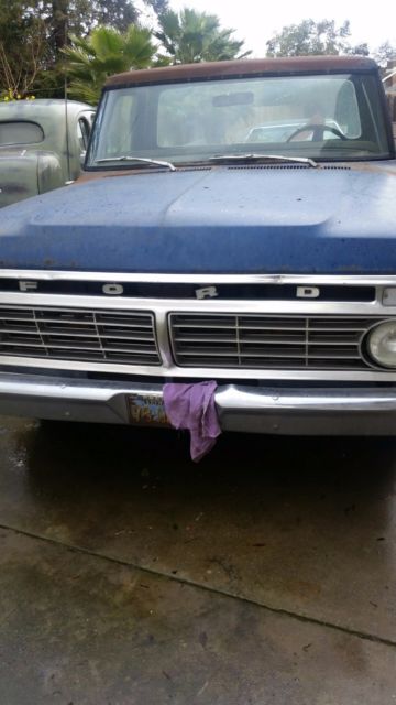 1974 Blue Ford F-100 CUSTOM