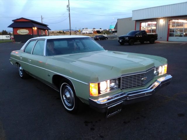 1974 Green Chevrolet Impala Sedan