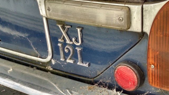 1974 blue Jaguar XK Sedan