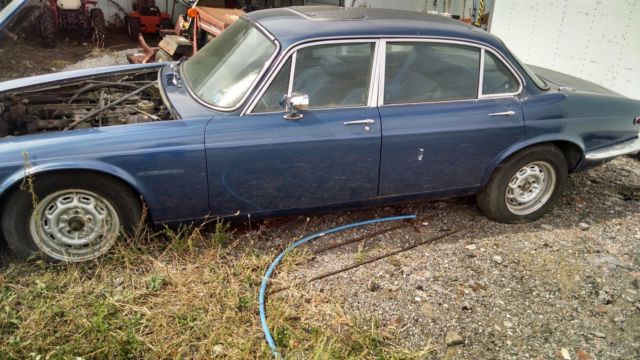 1974 blue Jaguar XK Sedan
