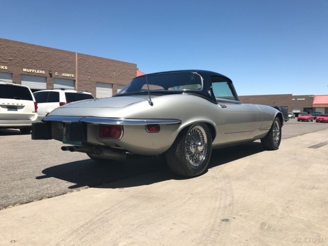 1974 Silver Jaguar E-Type Convertible