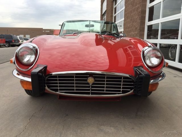 1974 Red Jaguar E-Type Convertible
