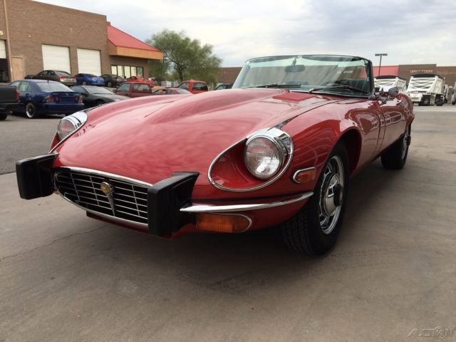 1974 Red Jaguar E-Type Convertible