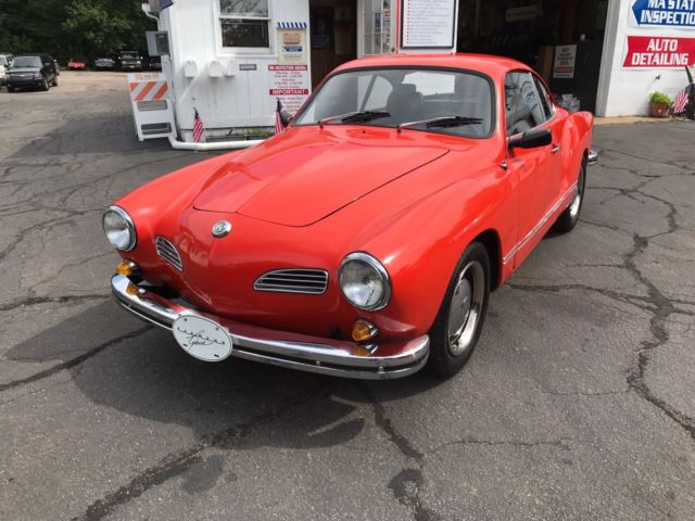 1974 Red Volkswagen Karmann Ghia Coupe