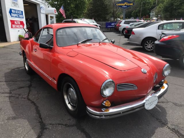 1974 Red Volkswagen Karmann Ghia Coupe