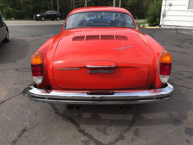 1974 Red Volkswagen Karmann Ghia Coupe