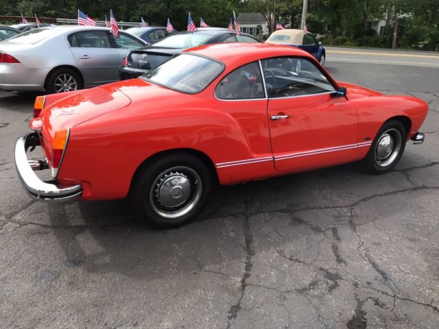 1974 Red Volkswagen Karmann Ghia Coupe
