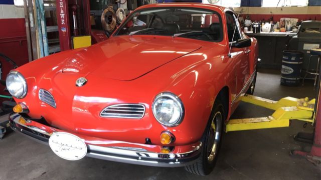 1974 Red Volkswagen Karmann Ghia Coupe