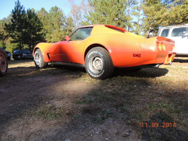 1974 Orange Chevrolet Corvette Coupe