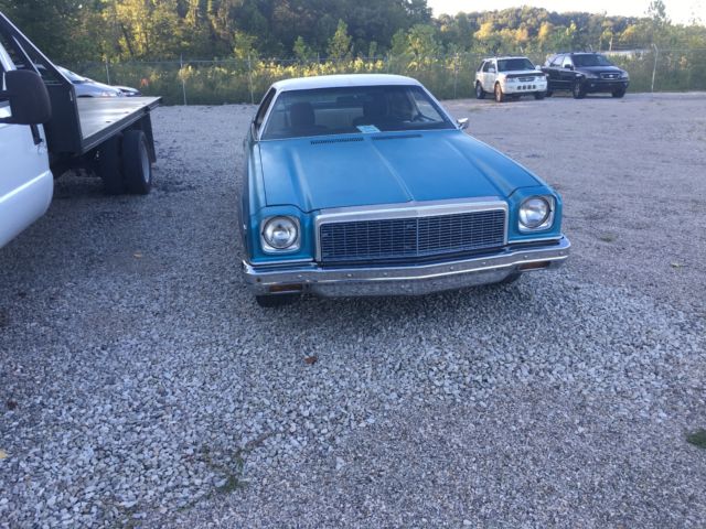 1974 Blue Chevrolet Malibu