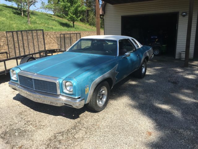 1974 Blue Chevrolet Malibu