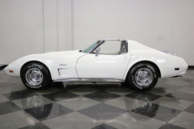 1974 White Chevrolet Corvette