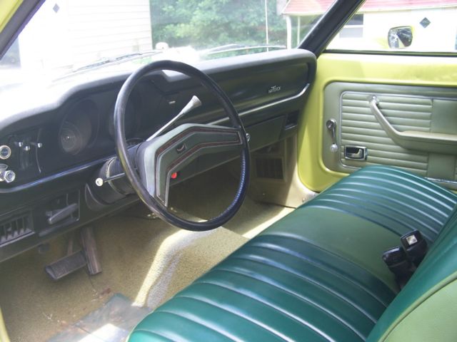 1974 Green and Black Ford Maverick
