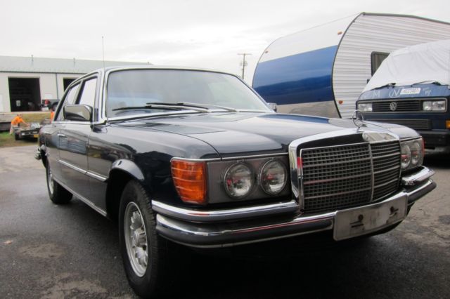 1974 Blue Mercedes-Benz S-Class Sedan