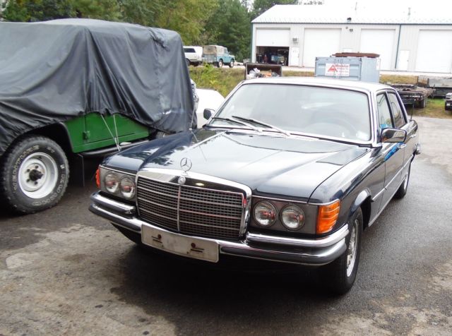 1974 Blue Mercedes-Benz S-Class Sedan