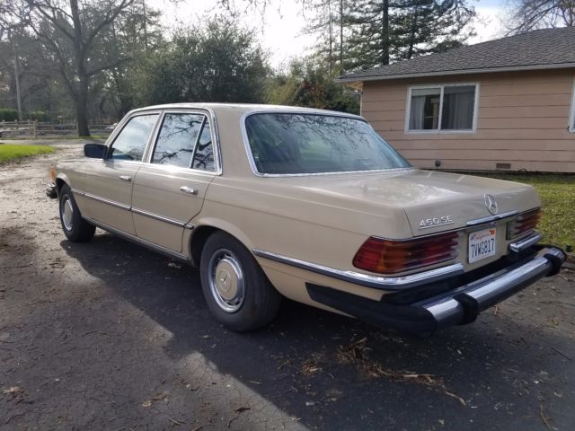1974 Beige Mercedes-Benz 400-Series Sedan