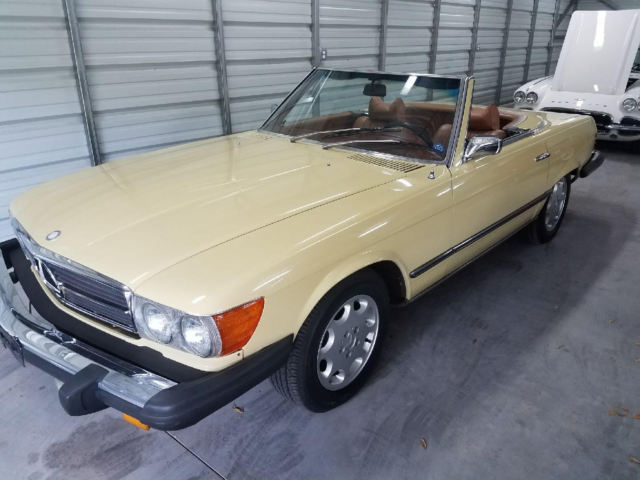 1974 Yellow Mercedes-Benz SL-Class Convertible
