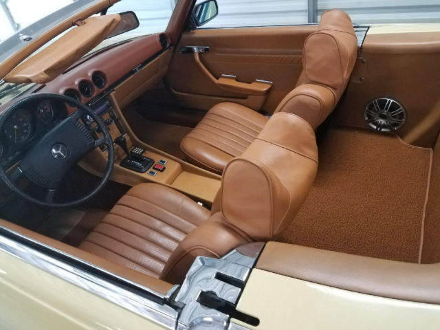 1974 Yellow Mercedes-Benz SL-Class Convertible