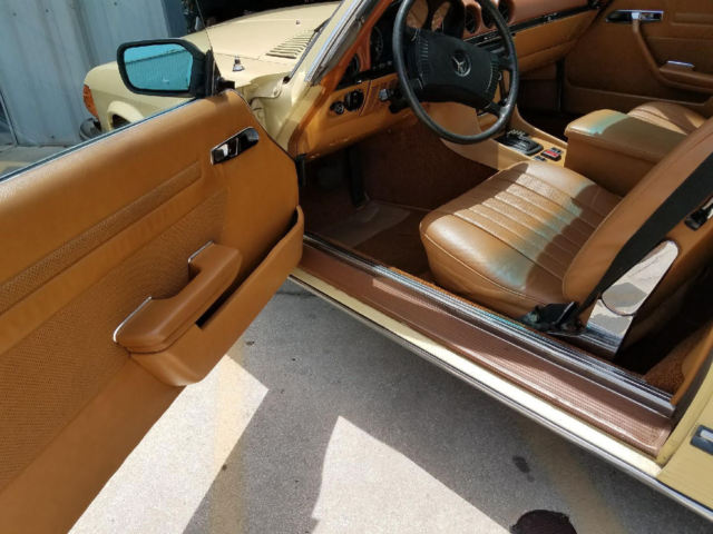 1974 Yellow Mercedes-Benz SL-Class Convertible