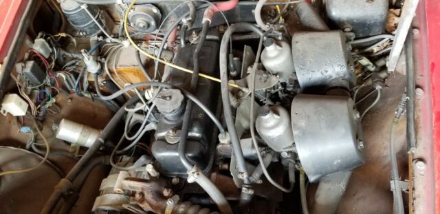 1974 Red MG MGB Convertible