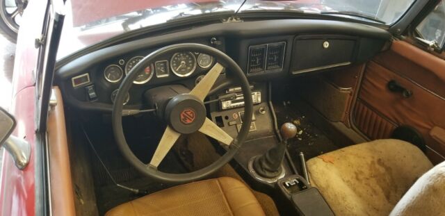 1974 Red MG MGB Convertible
