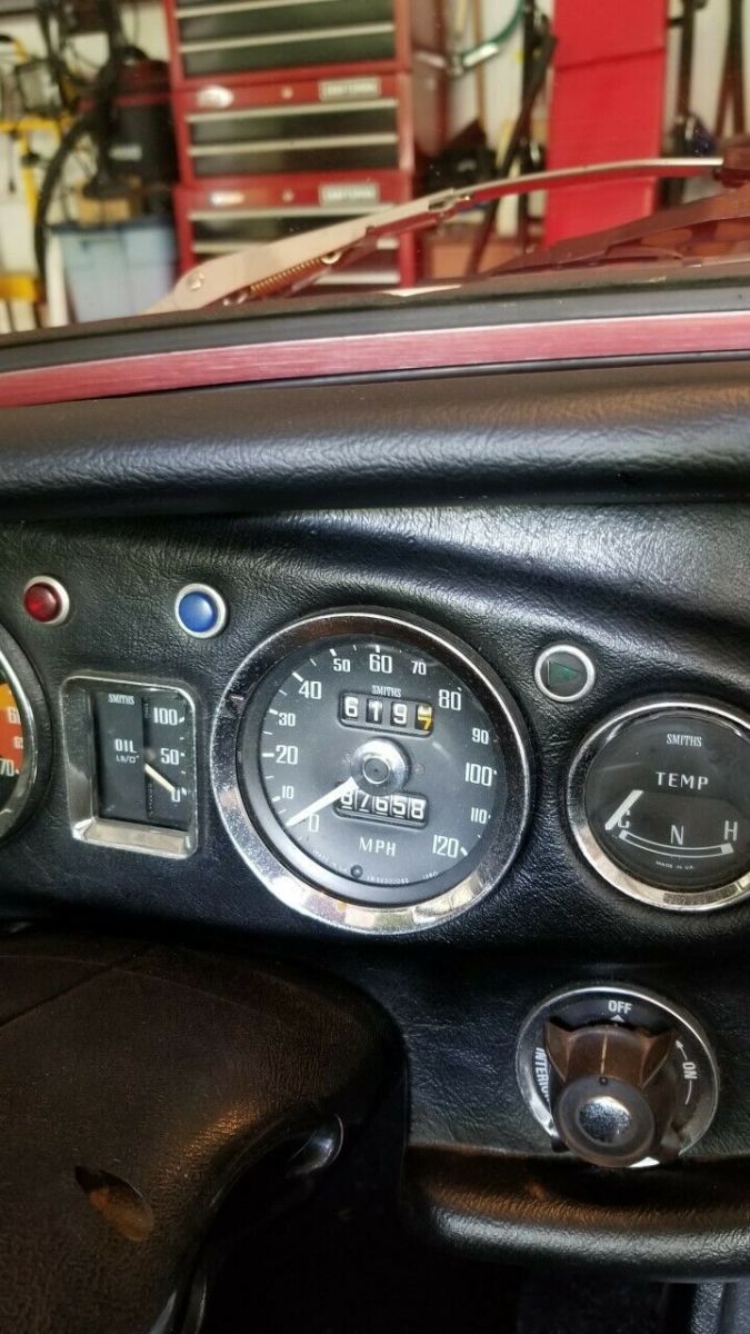 1974 Red MG MGB Convertible