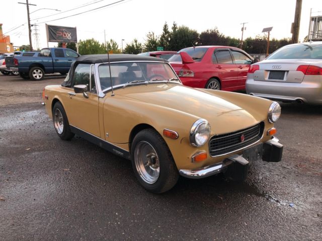 1974 Gold MG Midget Coupe