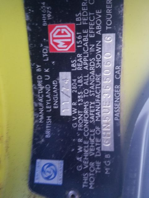 1974 Green MG Midget