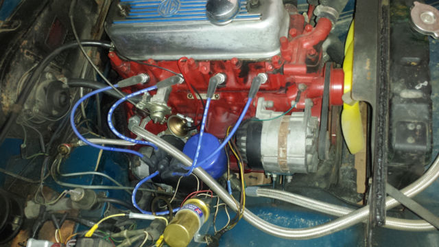 1974 Blue MG MGB Convertible