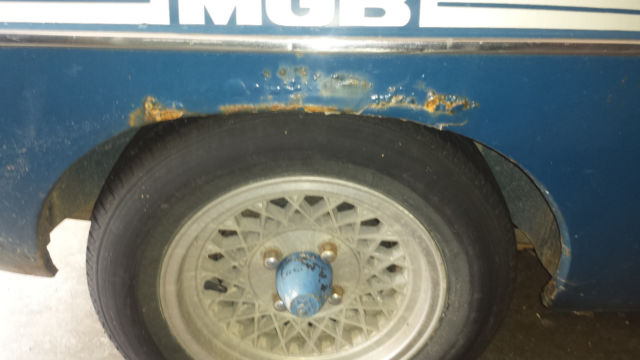 1974 Blue MG MGB Convertible